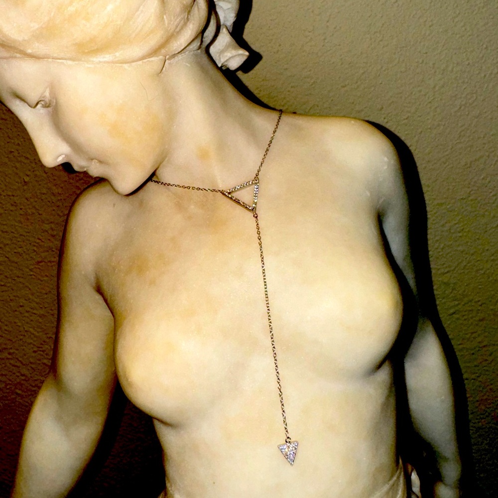 Sterling silver, CZ, fashion necklace